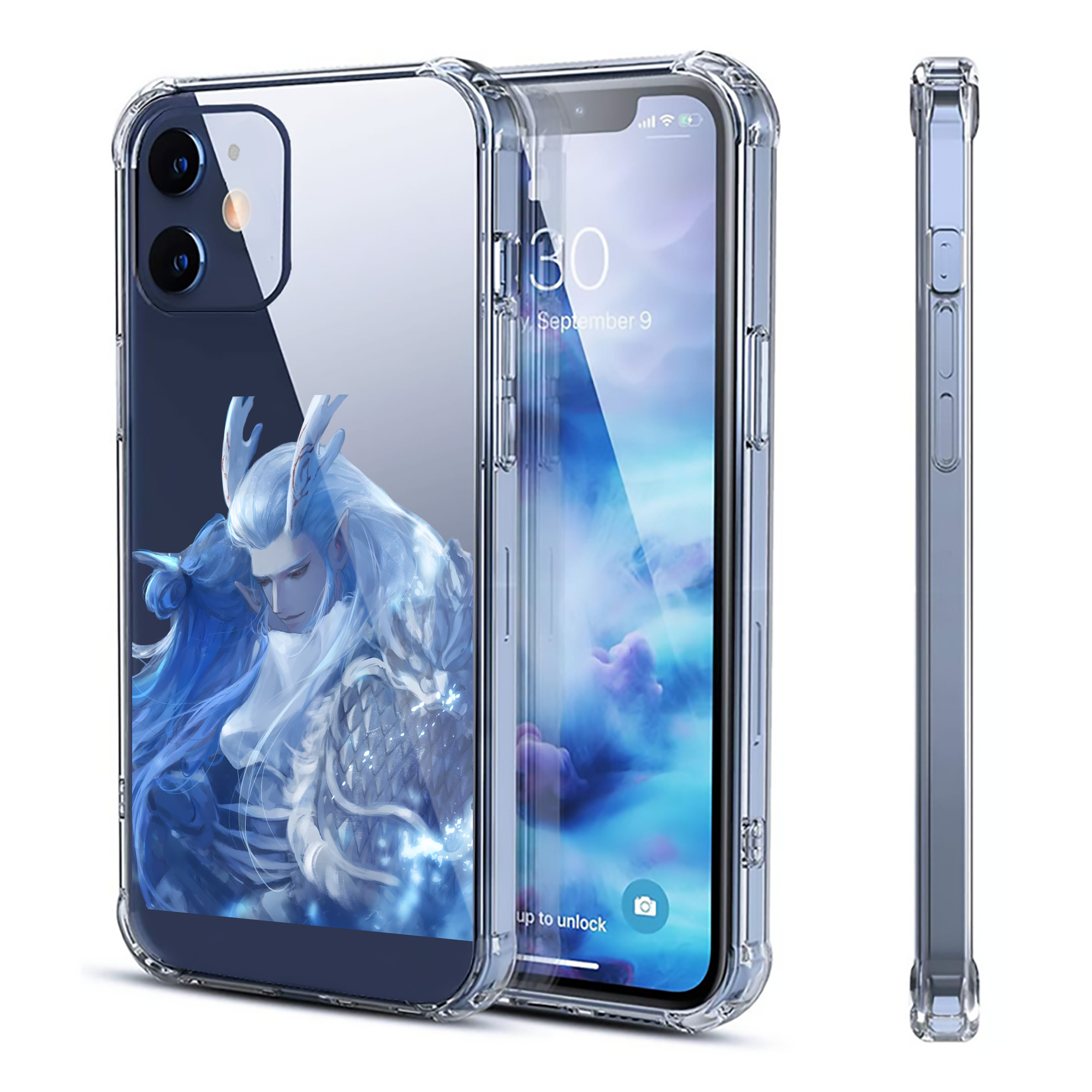 （画像用） Ne Zha 2 ナタ 魔童の大暴れ 【iPhone 12シリーズ対応】透明スマホケース（クリアソフトケース）